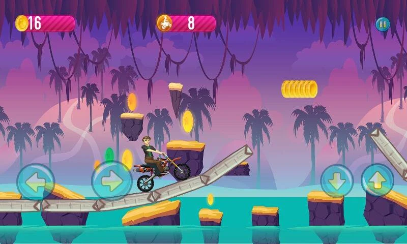 Ben Jungle Motorbike Race screenshot