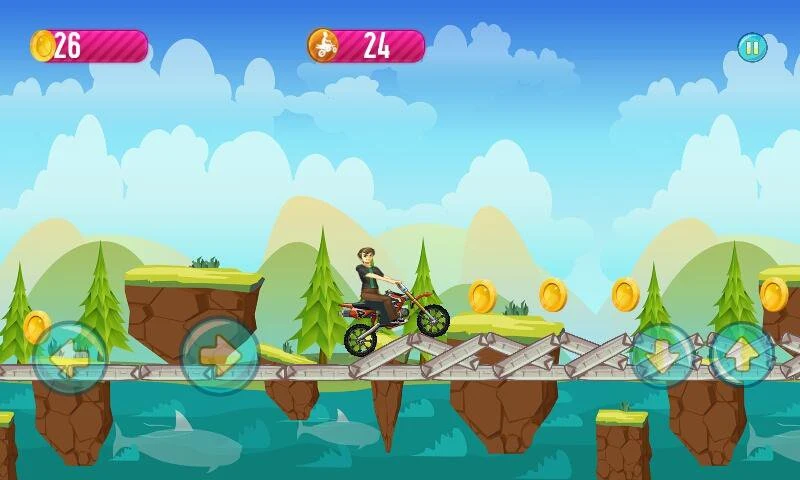 Ben Jungle Motorbike Race screenshot