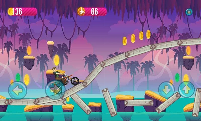 Ben Jungle Motorbike Race screenshot