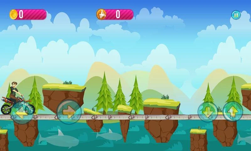 Ben Jungle Motorbike Race screenshot